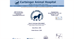 Desktop Screenshot of curtsingeranimalhospital.com