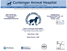 Tablet Screenshot of curtsingeranimalhospital.com